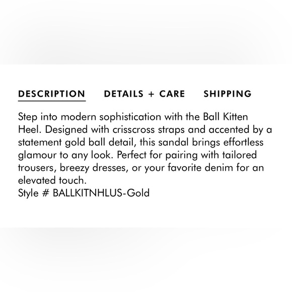 New Rebecca Minkoff Gold Kitten Heeled Leather Sandals Size 7.5M - Picture 3 of 5